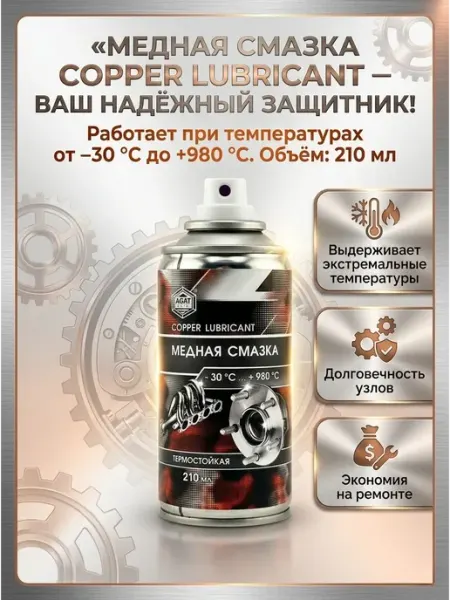 Алия Маржан медная смазка для авто аэрозоль антикоррозийная