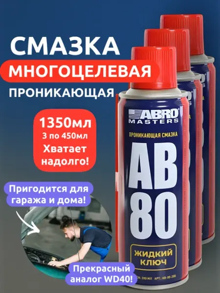 Выгодная полка Смазка аэрозоль универсальная проникающая для авто 450мл
