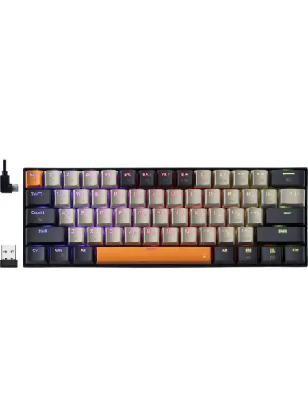 Redragon Механическая клавиатура Ryze Проводная,RGB, красные свичи