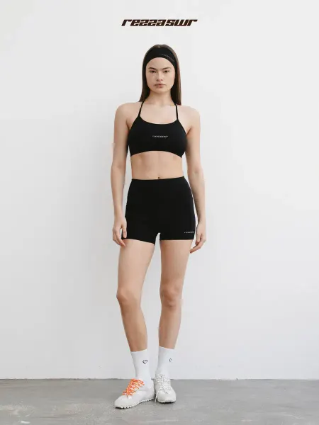 Rezzaswr Велосипедки спортивные короткие для фитнеса и йоги