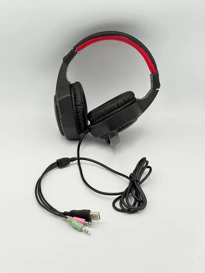 Игровые наушники, с микрофоном, проводные, для компьютера, с RGB-подсветкой