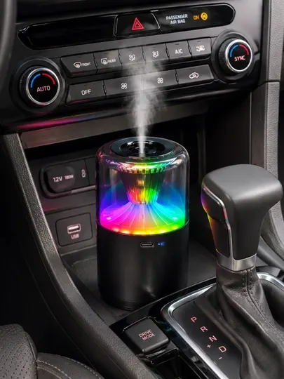 Премиальный автомобильный аромадиффузор с RGB-подсветкой, USB, выпускающий пар