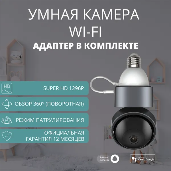 Умная камера поворотная ROXIMO RHC201 c Алисой
