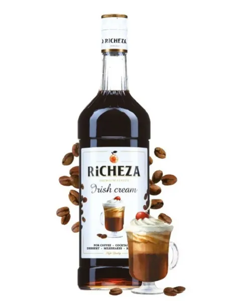 RiCHEZA Сироп Ирландский крем для кофе, выпечки, десертов, 1 л