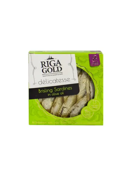 Riga Gold Брислинг Сардины в оливковом масле 120 гр