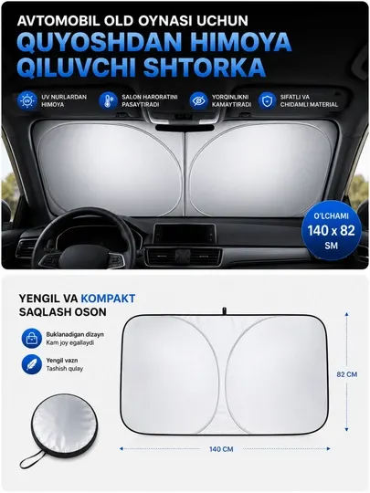 Статическая тонировочная пленка для авто, защита от солнца и UV лучей