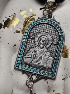 Четки православные с кисточкой медальон Иисус в авто