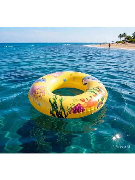 Swim ring Круг для плавания, надувной, прозрачный
