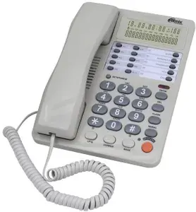 Проводной телефон Ritmix RT-495, черный и серый