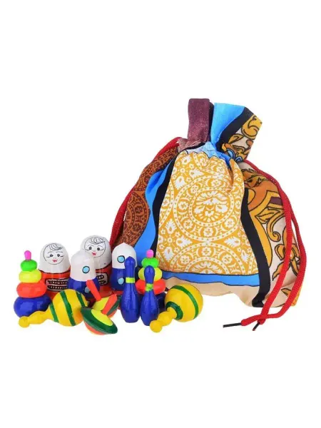 RNToys Волшебный мешочек "Игрушки расписные", неокрашенные фигурки