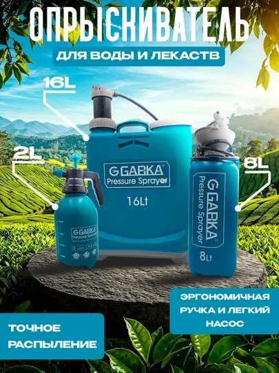 Опрыскиватель распылитель пульверизатор, садовый ручной помповый для авто