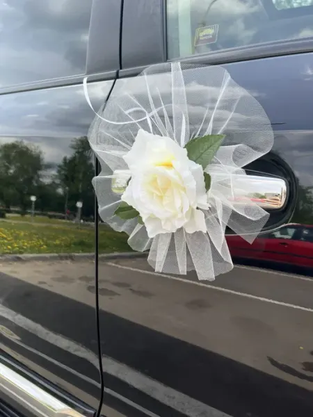 Свадьба суперрр Свадебное украшение на ручки авто
