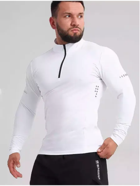 Roksport Лонгслив спортивная кофта с длинными рукавами на молнии