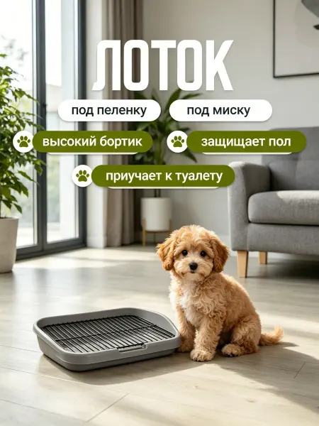ROXY-PETS Туалет для собак многоразовый без запаха