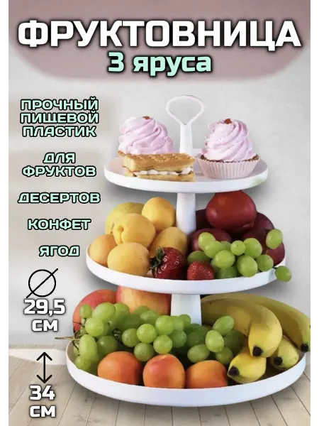RuMir Фруктовница конфетница этажерка ярусная