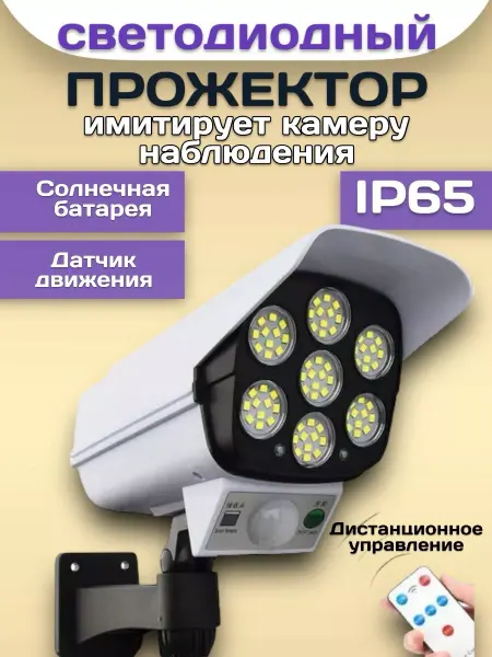 RuMir Прожектор-светильник уличный муляж видеонаблюдения