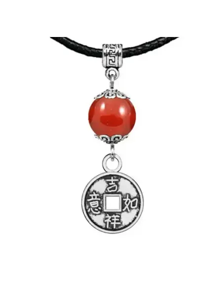 Runes&Gems Амулет Монетка (богатство), сердолик