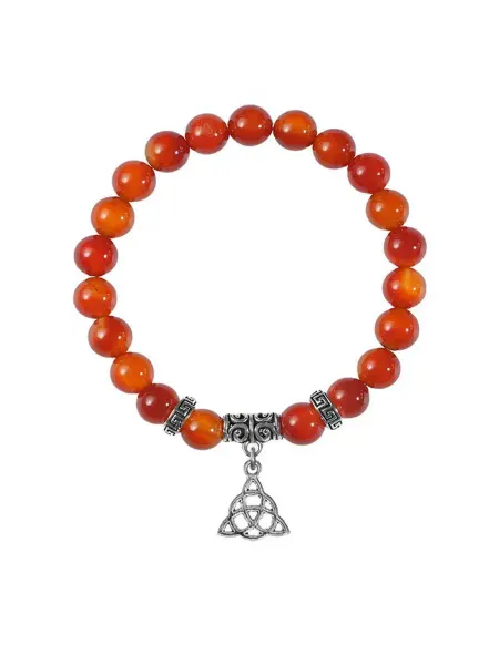 Runes&Gems Браслет на руку мужской с камнем сердолик в подарок