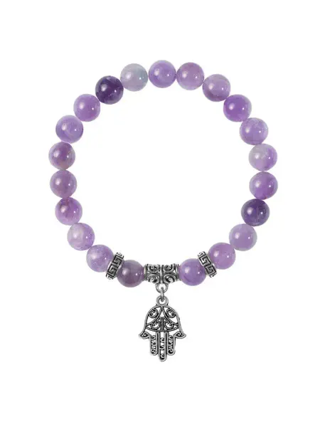Runes&Gems Браслет на руку мужской с камнем аметист в подарок