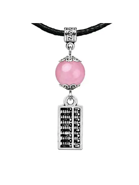 Runes&Gems Амулет Счеты (богатство), розовый кварц