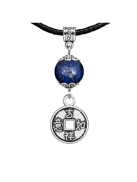 Runes&Gems Амулет Монетка (богатство), лазурит
