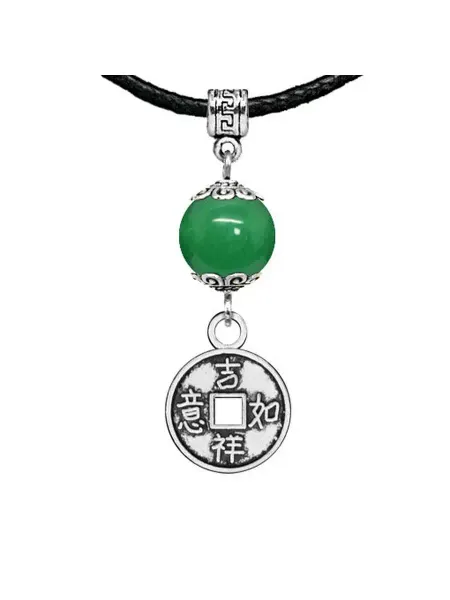 Runes&Gems Амулет Монетка (богатство), нефрит