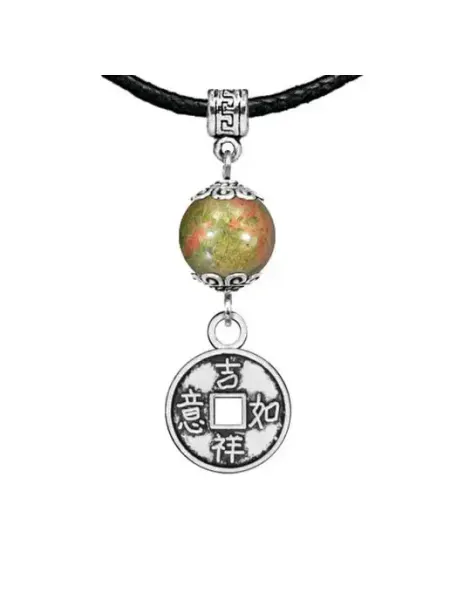 Runes&Gems Амулет Монетка (богатство), унакит