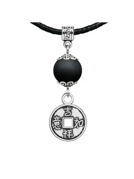 Runes&Gems Амулет Монетка (богатство), шунгит (синт.)