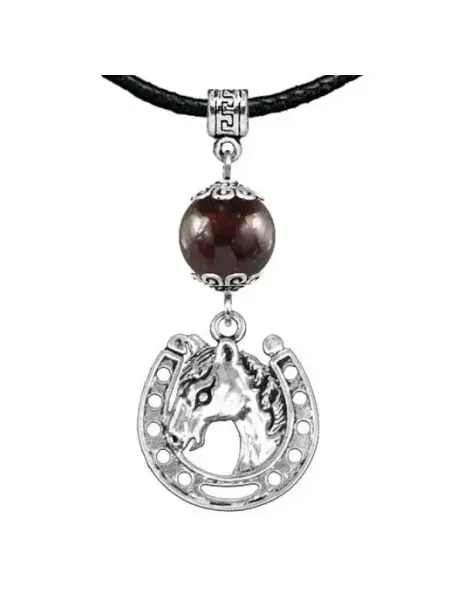Runes&Gems Амулет Подкова (счастье), гранат