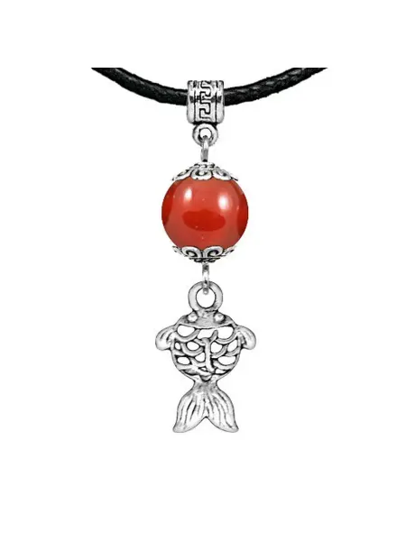Runes&Gems Амулет Золотая рыбка (исполнение желаний), сердолик