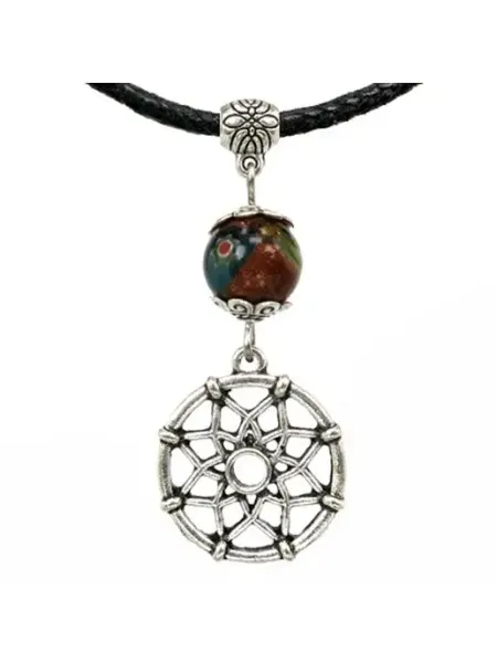 Runes&Gems Амулет Ловец снов с камнем коричневый авантюрин (синт.)