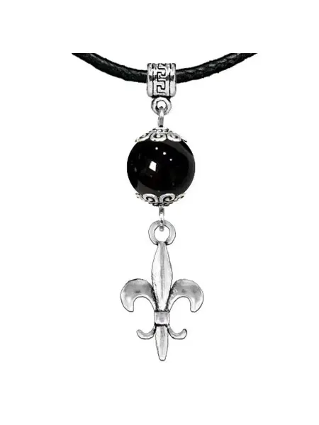 Runes&Gems Амулет Лилия (достоинство, власть, успех), черный агат