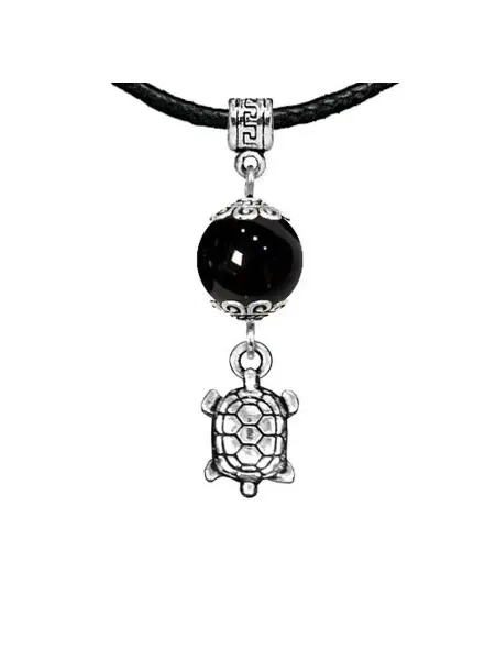 Runes&Gems Амулет Черепаха (здоровье и долголетие), черный агат