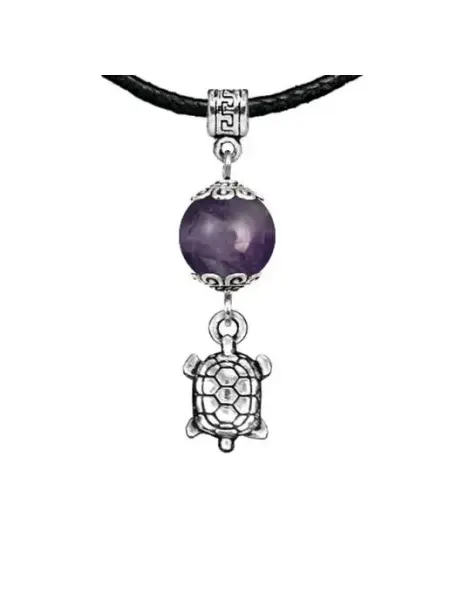 Runes&Gems Амулет Черепаха (здоровье и долголетие), аметист