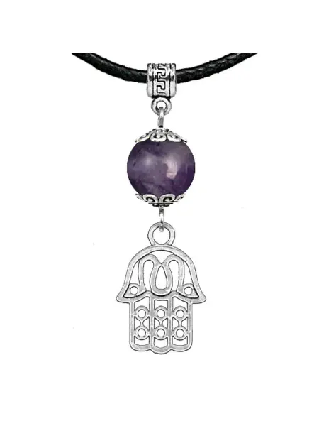 Runes&Gems Амулет Хамса (от сглаза и зла), аметист