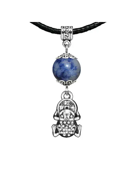 Runes&Gems Амулет Лягушка с монетой (богатство), содалит