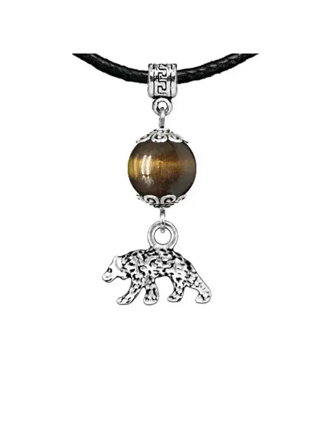 Runes&Gems Амулет Медведь (защита, сила, победа), тигровый глаз
