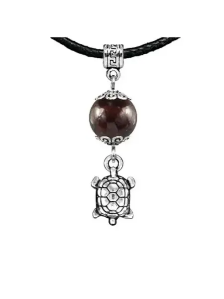 Runes&Gems Амулет Черепаха (здоровье и долголетие), гранат