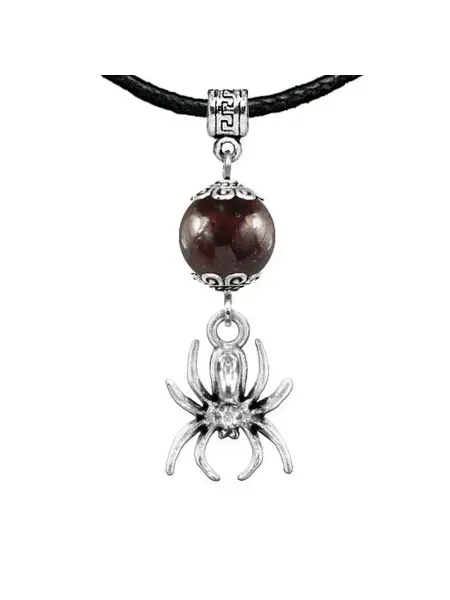 Runes&Gems Амулет Паук (защита, трудолюбие, достаток), гранат