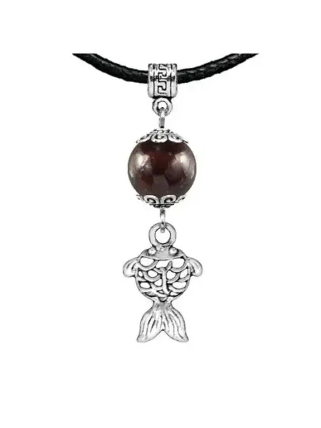 Runes&Gems Амулет Золотая рыбка (исполнение желаний), гранат