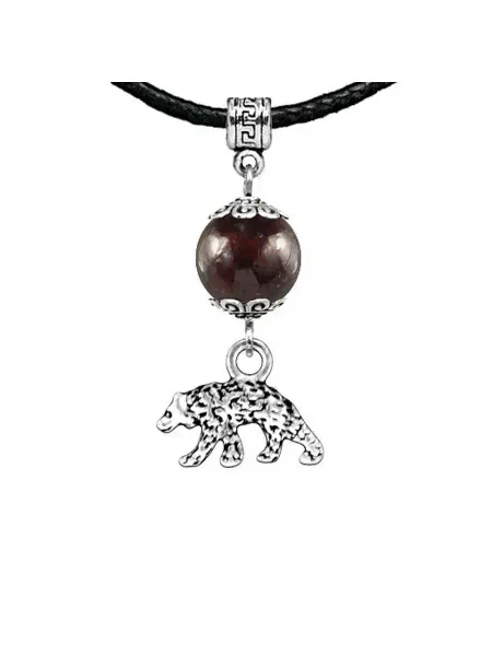 Runes&Gems Амулет Медведь (защита, сила, победа), гранат