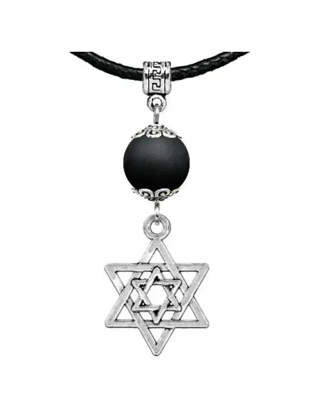 Runes&Gems Амулет Звезда Давида (от сглаза и зла), шунгит (синт.)