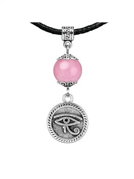 Runes&Gems Амулет Око Ра (дар предвидения), розовый кварц