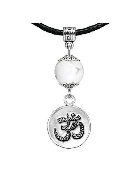 Runes&Gems Амулет Ом (защита и духовное развитие), кахолонг