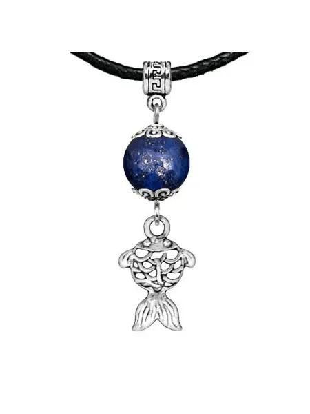 Runes&Gems Амулет Золотая рыбка (исполнение желаний), лазурит