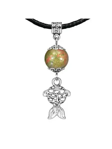 Runes&Gems Амулет Золотая рыбка (исполнение желаний), унакит
