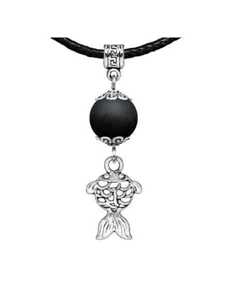 Runes&Gems Амулет Золотая рыбка (исполнение желаний), шунгит (синт.)