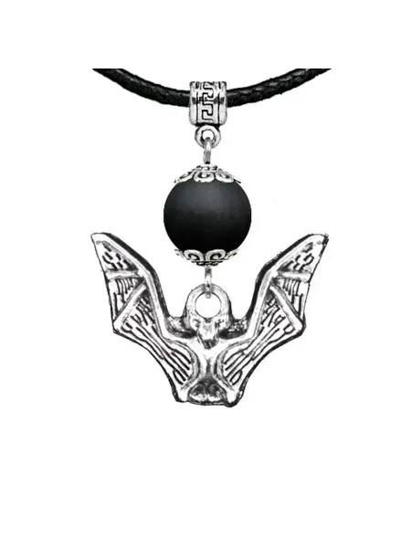 Runes&Gems Амулет Летучая мышь (защита, счастье, успех), шунгит (синт.)