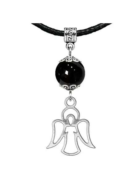 Runes&Gems Амулет Ангел-хранитель (защита), черный агат