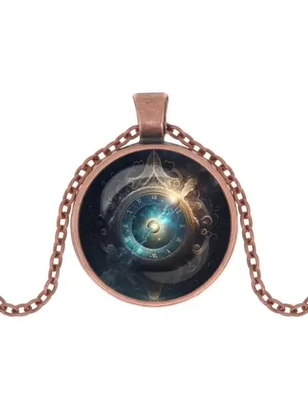 Runes&Gems Кулон-амулет с цепочкой и подвеской Амулет времени